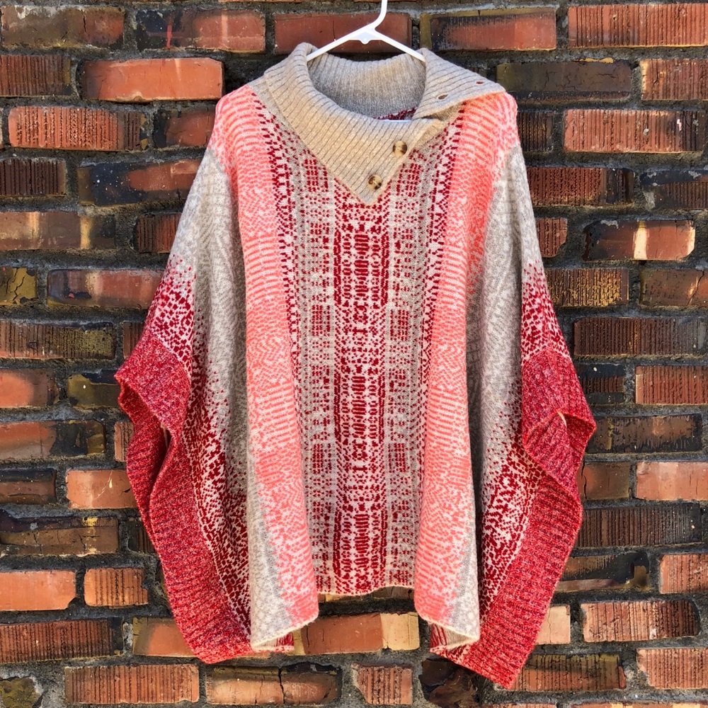 Caslon Nordstrom Cowl Neck Poncho NWT | Sz S